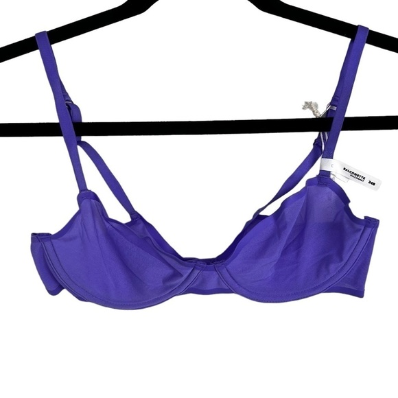 Aerie SMOOTHEZ mesh Unlined balconette Bra purple space - Picture 1 of 4